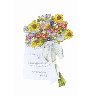 Floral Invitations, Bouquet of Flowers